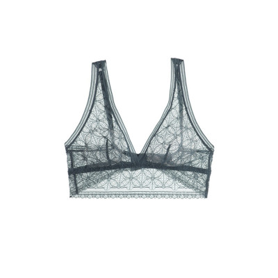 Sutien bralette din dantela Chloe Dark Jade M foto