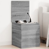 vidaXL Cutie de depozitare, gri sonoma, 40x42x46 cm, lemn prelucrat