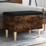 Cumpara ieftin Bancă de depozitare, stejar fumuriu, 62x42x46 cm lemn prelucrat