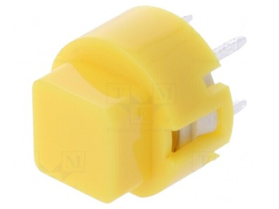 Comutator Tastatură Galben SPST-NO 0.01A 32VDC THT foto