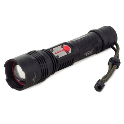 Lanterna aluminiu, cu acumulator, tactica, militara, Bailong, LED CREE XM-L T6, ZOOM, USB, reglabila, 400 m, 4.5x19.5-20.5 cm foto