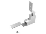 Conector Alb 270&deg; LINEA20 Aluminiu Policarbonat