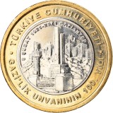 Turcia 1 Lira 2021 - (100th Anniversary of Gaziantep) 26.15 mm, KM-1511 UNC !!!