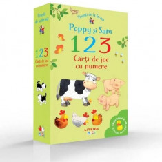 Povești de la fermă. Poppy și Sam. 1, 2, 3. Cărți de joc cu numere - Hardcover - Stephen Cartwright, Simon Taylor-Kilety - Litera mică
