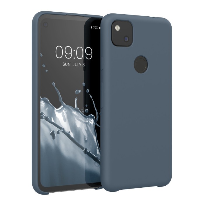Husa pentru Google Pixel 4a, Silicon, Albastru, 52549.202