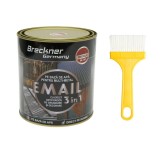 Vopsea email anticoroziva 3 in 1 portocaliu 2107 Amazone 750g pentru metal, direct pe rugina, pe baza de apa Breckner Germany
