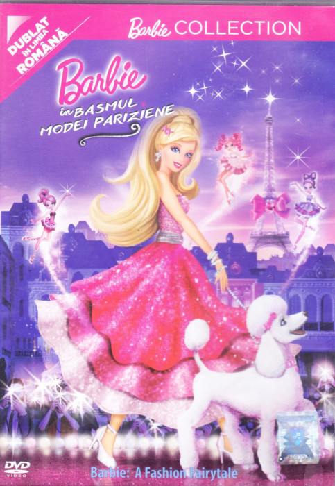 DVD animatie: Barbie in Basmul modei pariziene ( original, dublat in lb.romana )