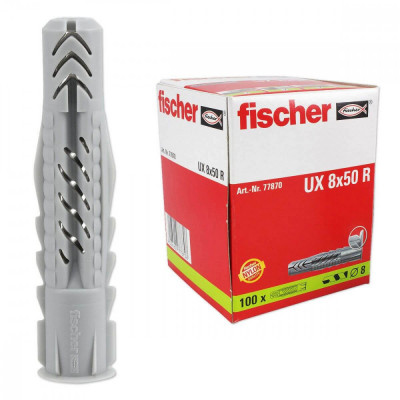 Set diblu fischer nylon universal UX 8x50 R, set 100 buc foto