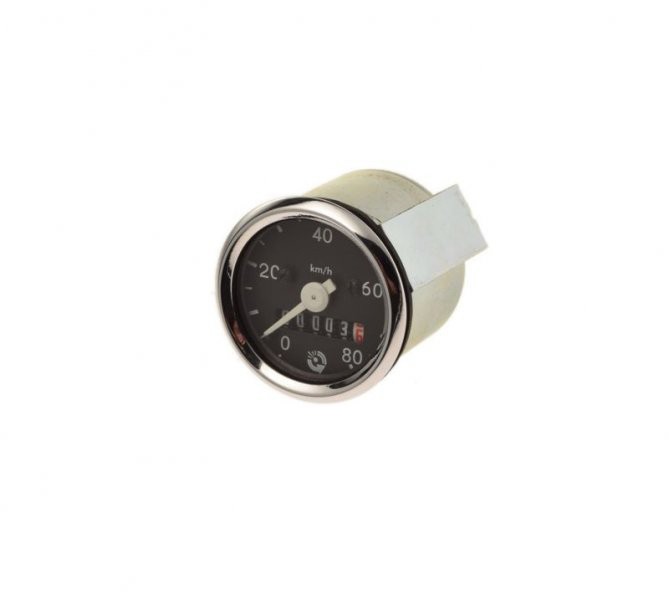 Ceas kilometraj Jawa 50 Mustang, culoare argintiu Cod Produs: MX_NEW JA5657