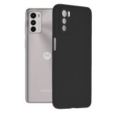 Husa soft edge compatibila cu motorola moto g42, antiamprenta, interior microfibra, camera extra pro, black