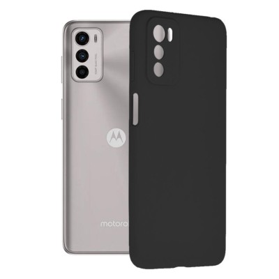 Husa soft edge compatibila cu motorola moto g42, antiamprenta, interior microfibra, camera extra pro, black foto