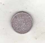 bnk mnd Romania 50 bani 1910 , argint
