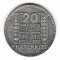 SV * Franța 20 FRANCS / FRANC 1937 - AUNC