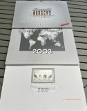 Set 3 calendare filatelice 2002-2003-2004 editii limitate