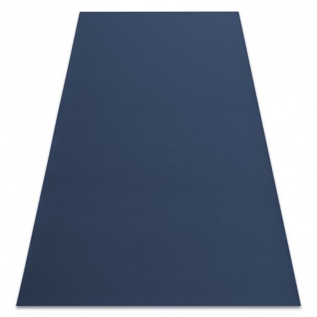 Covor anti-alunecare RUMBA 1390 o singură culoare albastru inchis, 120x200 cm