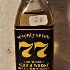 RARE WHISKY miniaturi SEVENTY SEVEN, CL 4,7 GR, 40, ANI 70/80