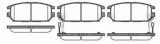 Placute frana spate Hyundai Santamo, 10.1998-12.2002, marca SRLine S70-1365