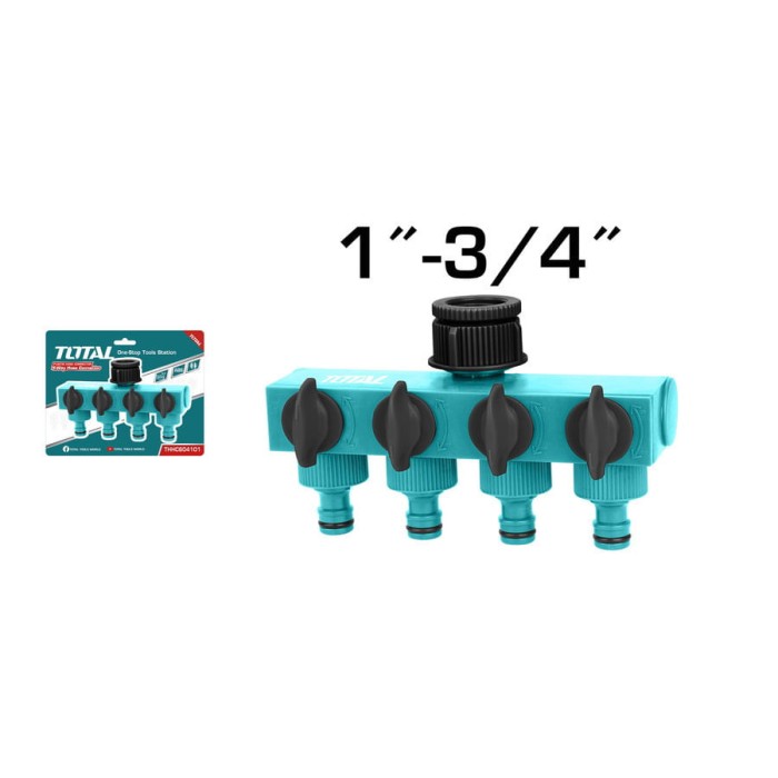 TOTAL - RAMIFICATIE CU ROBINETI 4 CAI 1&quot;-3/4&quot; PowerTool TopQuality