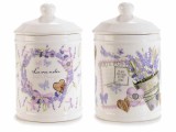 Cumpara ieftin Set 2 borcane decorative ceramica Lavanda 11.5x19 cm