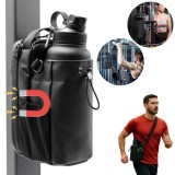 Geanta pentru sala cu prindere magnetica Salestore.ro&reg;, Impermiabila, cu fermoar, borseta de sala, geanta crossbody pentru sport, munca, Geanta fitnes