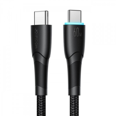 Cablu Date si Incarcare USB-C - USB-C Joyroom SA32-CC3, 60W, 1m, Negru foto