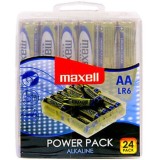 Maxell-Baterii Alcaline Aa LR6, Pachet 24 Bucăți