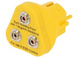 Fişă de &icirc;mpăm&acirc;ntare ESD cu clichet 10mm x3, 1M&Omega;