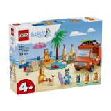 LEGO Bluey Calatoria familiei la plaja cu masina 11202, 133 piese