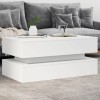 Gossi masuta de cafea cu lumini led, alb, 90x50x40 cm