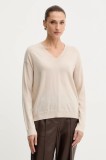 Weekend Max Mara pulover de l&acirc;nă FIOCCHI culoarea bej, light, 2525366042600