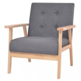 VidaXL Fotoliu, gri &icirc;nchis, material textil 244651
