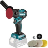 Makita DPV300Z - Masina de lustruit fara acumulatori si incarcator Li-Ion 18 V -Ah 50 mm accesorii