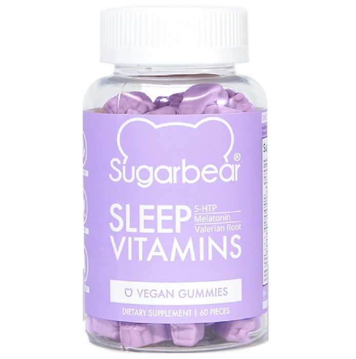 Supliment Alimentar, SugarBear, Sleep, pentru Somn Linistit, Melatonina, Magneziu, Teanina, Rest Wel
