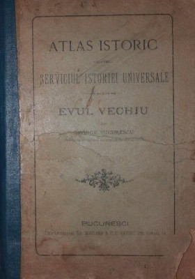 ATLAS ISTORIC PENTRU SERVICIUL ISTORIEI UNIVERSALE - EVUL VECHIU foto
