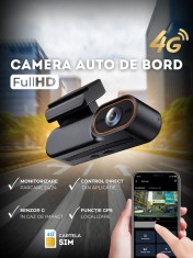 Camera Auto 4G, X20 ,Full HD, Conexiune 4G Cartela SIM, Transmisie Live, GPS, Monitorizare Parcare, Control din Aplicatie, G-senzor, Vision