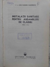 INSTALATII SANITARE PENTRU ANSAMBLURI DE CLADIRI-LIVIU DUMITRU DUMITRESCU-217565 foto