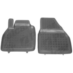 Set covorase auto din cauciuc Renault Kangoo (W) 01.2008-06.2015 / 06.2013-; negre, material elastomer, 2 bucati, aftermarket
