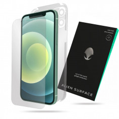 Folie Alien Surface, Compatibila cu iPhone 12, Ecran, Spate si Laterale Transparent foto