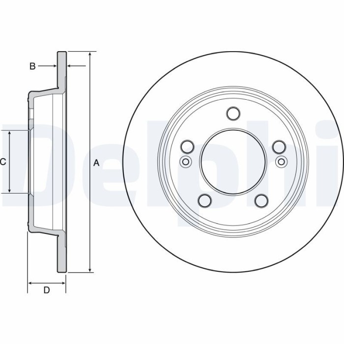 DELPHI BG4559C Disc frana