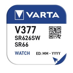 Baterie varta v377sr66 diametru 6.8 mm 1.55 v pentru ceas