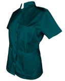 Tunica Medicala Pe Stil, Turcoaz inchis cu nasturi - 4XL