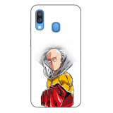 Husa compatibila cu Samsung Galaxy A40 Silicon Gel Tpu Model One Punch Man Saitama