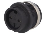 Soclu DIN Mamă 3 Pin Montare Panou 300V