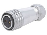 Mufă SA20 Mamă 2 PIN IP67 25A 500V pentru Cablu