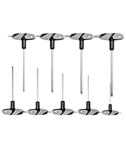 Set chei Torx cu maner tip T 9 piese