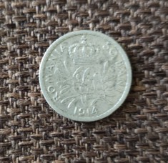 50 bani 1914, Carol I, Romania foto