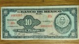 Cumpara ieftin Mexic - bancnota de colectie - 10 pesos 1965 - La Tehuana - design spectaculos, circulata, in stare buna !