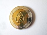 Thailanda 10 Baht 2000 UNC moneda aniversara:100 ani de la nasterea printesei mama,diametrul=26 mm