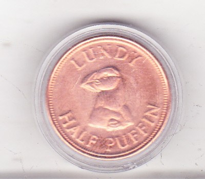bnk mnd Lundy Island 1/2 puffin 2011 unc foto