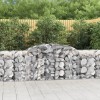 VidaXL Coșuri gabion arcuite 8 buc, 300x50x80/100 cm, fier galvanizat 3146689